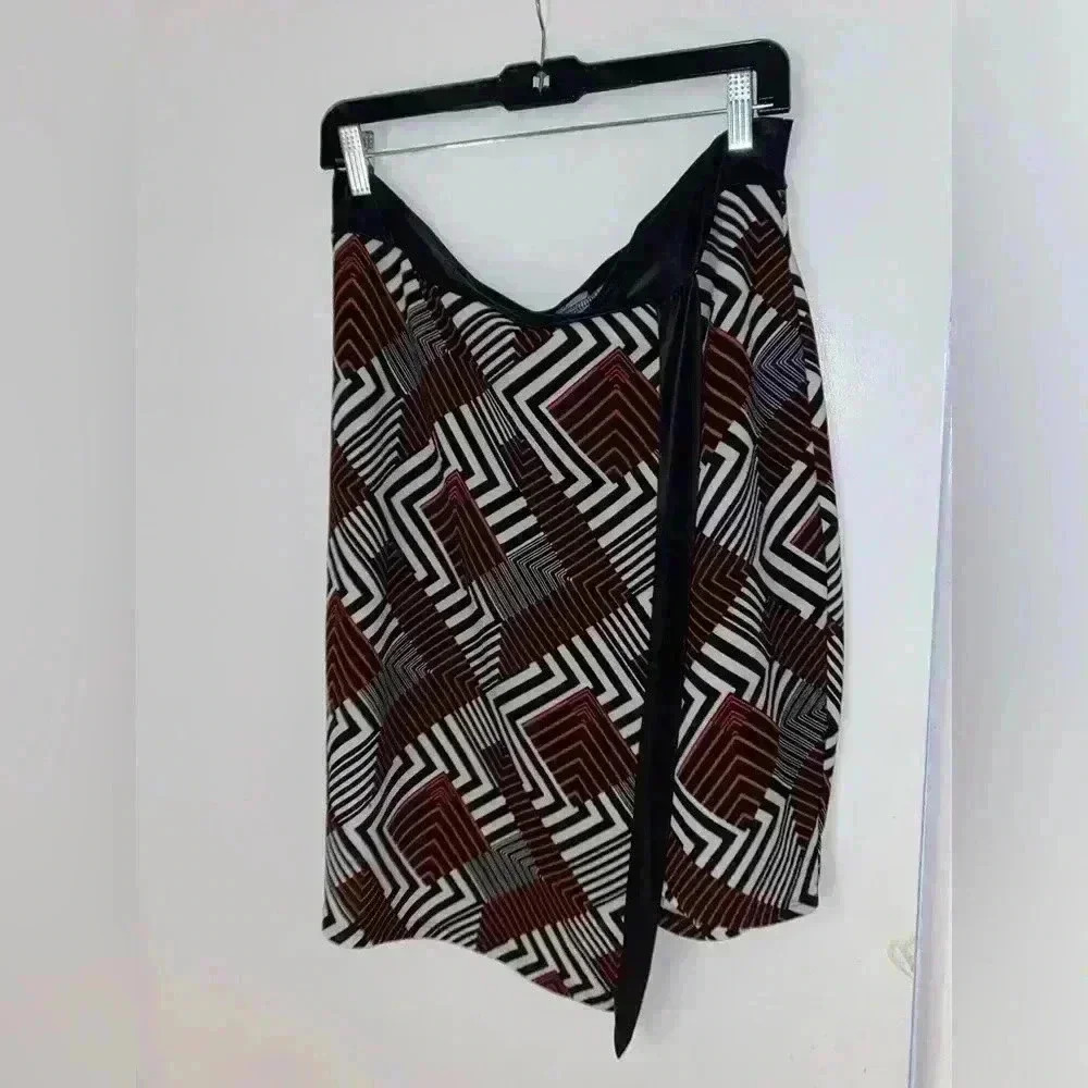 Fashion To Figure Geometric patterned pencil skirt